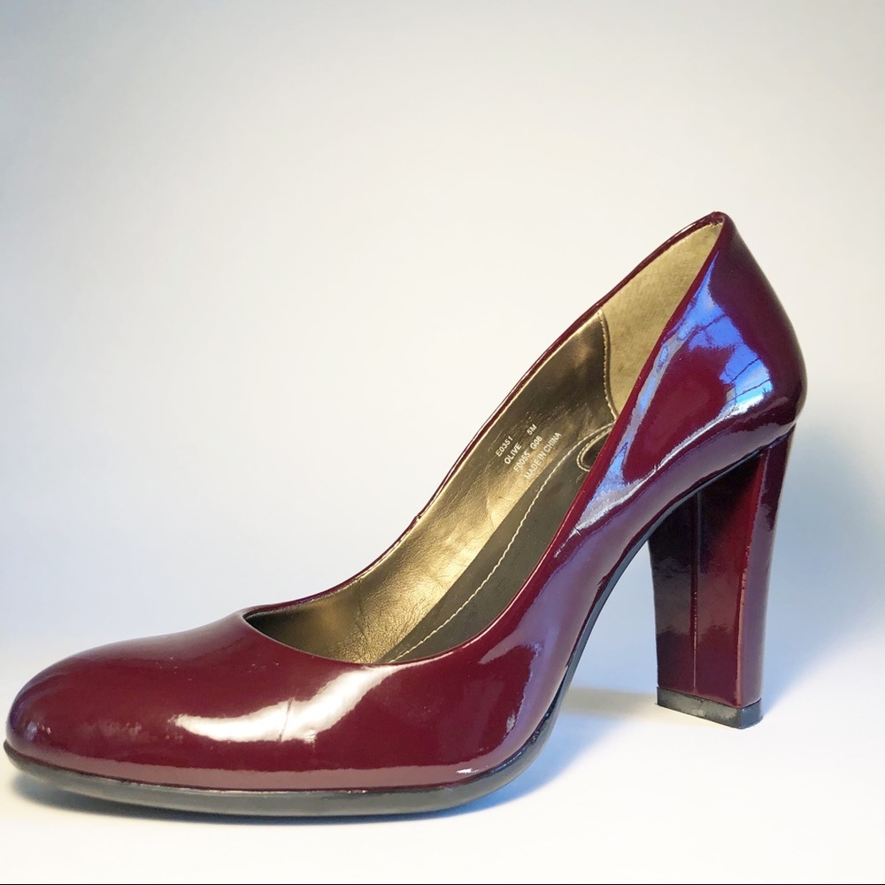 Classic wine colored Calvin Klein heels